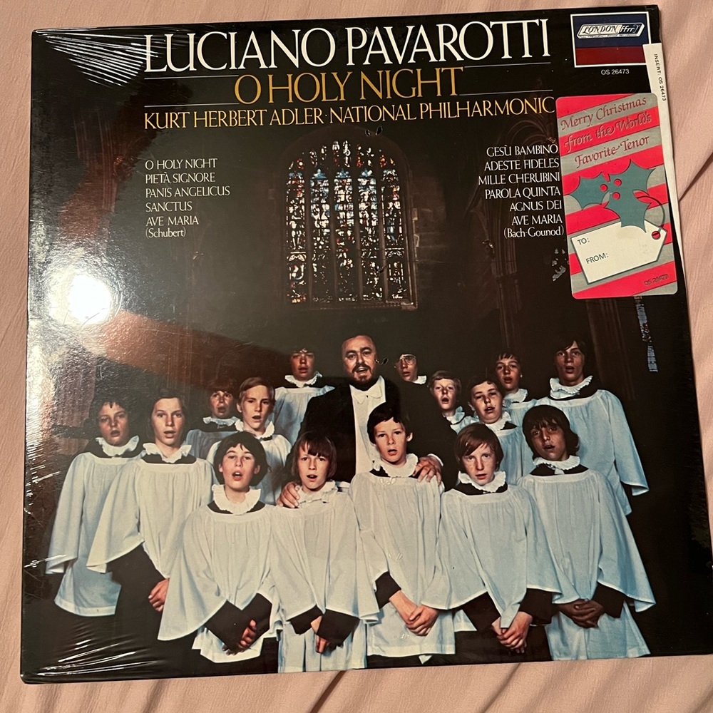 Vintage 1976 Luciano Pavarotti O Holy Night Christmas Vinyl Sealed Record